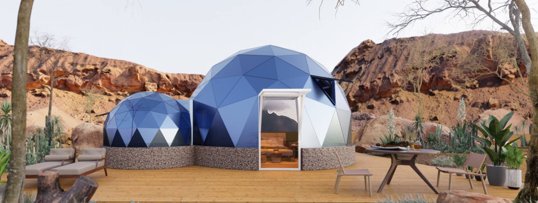 登封市球形智能光伏玻璃星空房